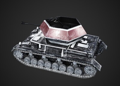 7种涂装 pbr 二战德国 东风 ostwind 自行防空炮 旋风 flakpanzer 四