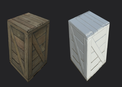 场景道具木头箱子有zb高模