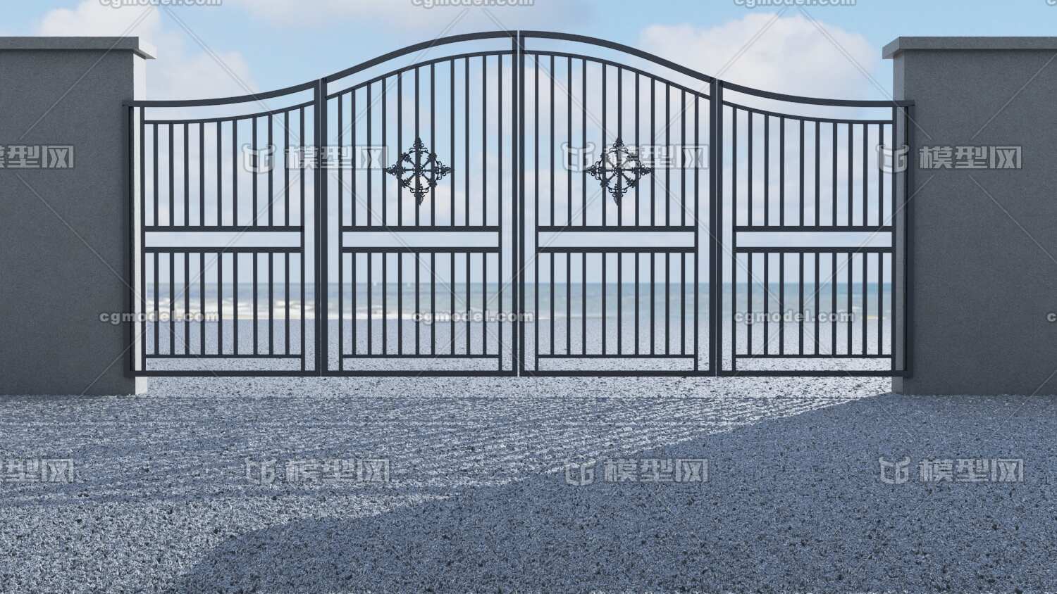 大门 铁门模型-五金工具模型库-3ds Max(.max)模型下载-cg模型网