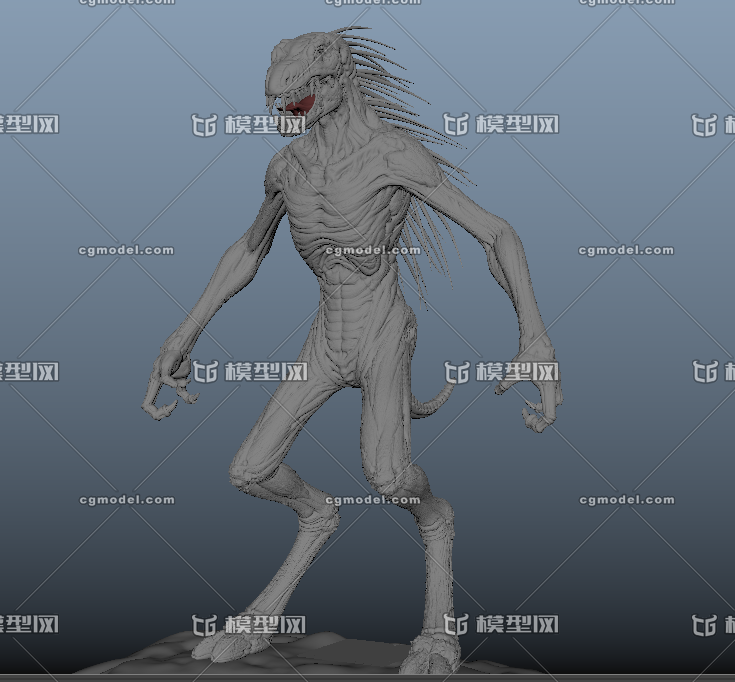 高精度怪物模型_567878999作品_人物异形怪物_cg模型网