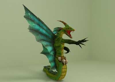 蛇妖 蛇精 蛇怪 飞蛇 蛟 带绑定 带动画 max2014 fbx