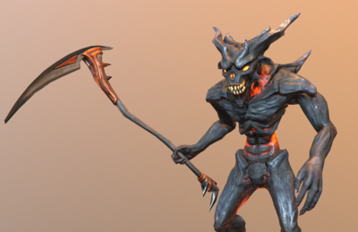 次时代 pbr 恶魔 地狱使者 邪恶 怪物 生物 外星 镰刀