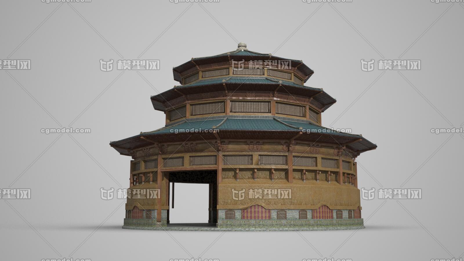 古建筑圆形宫殿