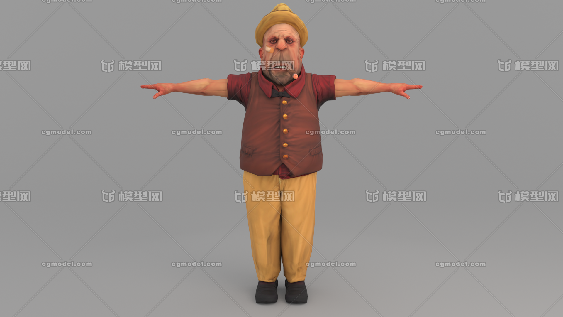 老板 商人 boss 黑社会 雪茄_xzh呵呵作品_人物男人_cg模型网