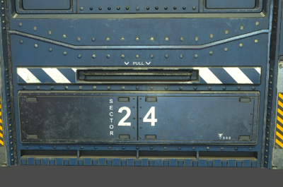 074 pbr次世代 科幻大门 舱门 通道门 连接门 scifi 太空船门 模块门