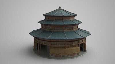 古建筑圆形宫殿