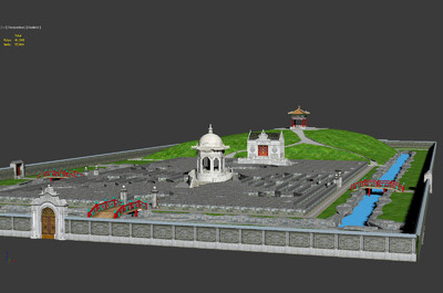 圆明园遗址 万花阵 观花亭 黄花阵 谐奇趣 八面亭 复原场景