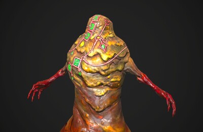 【简模】泥潭毒怪 次世代 沼泽怪物 泥怪 monster模型-异形怪物模型库