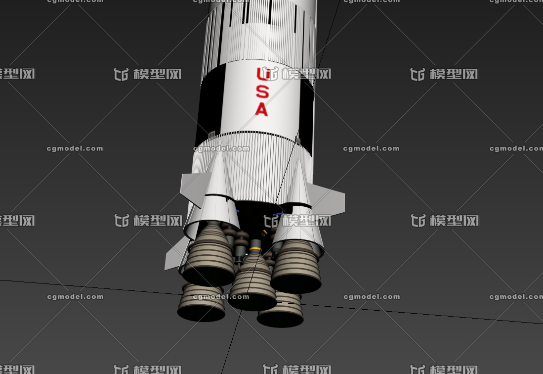 美国土星5号运载火箭,带内部结构