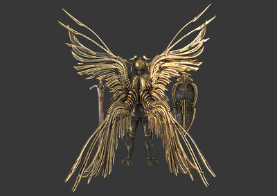 pbr次世代 暗黑大天使 恶魔天使 恶灵_heikeji作品_人物异形怪物_cg
