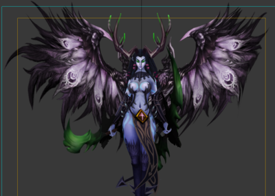 恶魔 怪物女人 带走路 跑步 攻击动作 动画 boss动画带翅膀