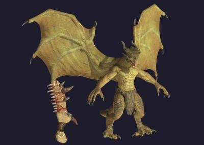 次世代 卡通 龙人 怪物 龙 生物 妖怪 二次元 动漫 半龙人 化形大妖