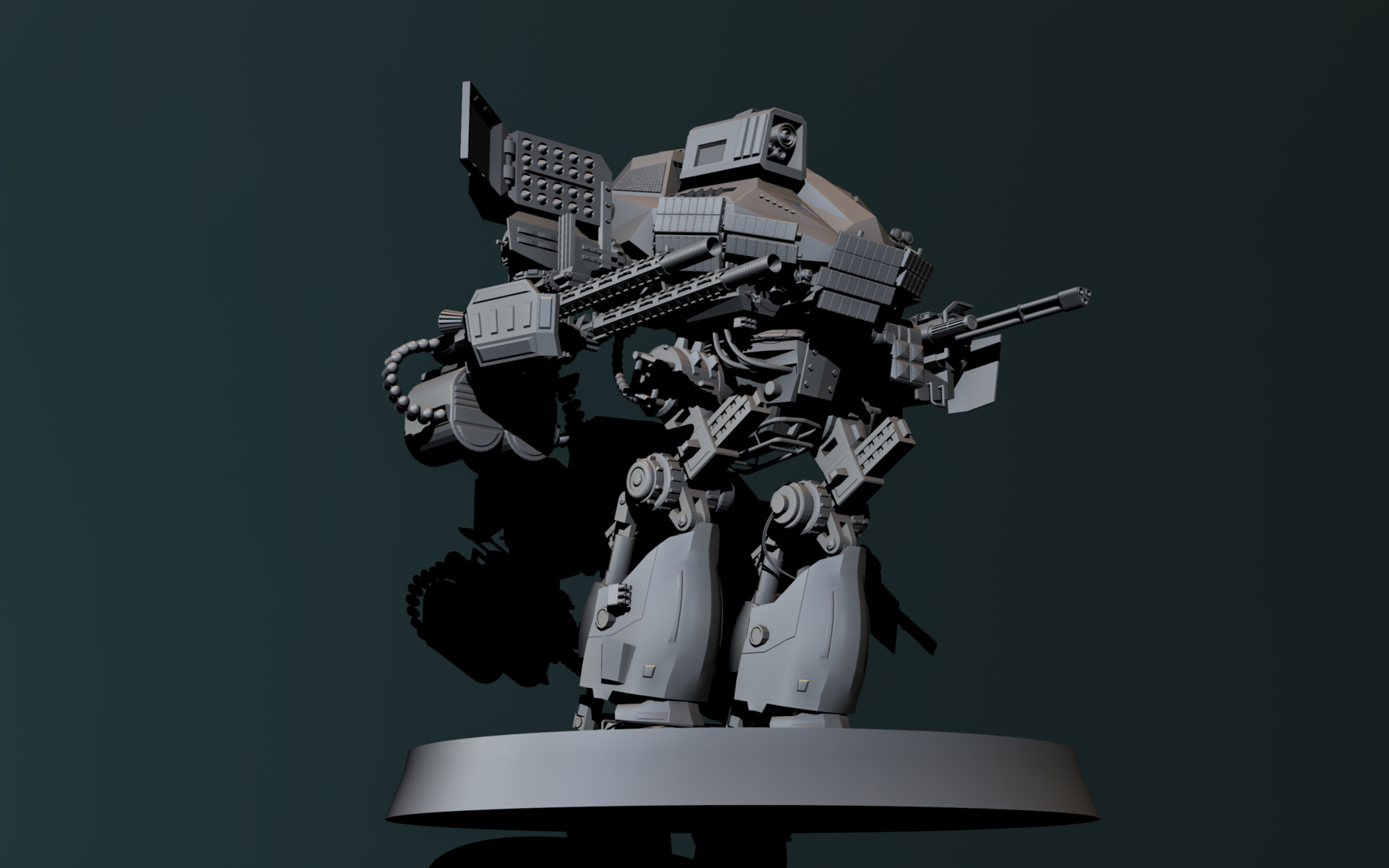 机甲陆战型_狂奔的胖熊猫作品_角色/人物/生物_cg模型网