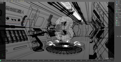 科幻 通道模型-科幻场景模型库-Cinema 4D(.c4d)模型下载-cg模型网