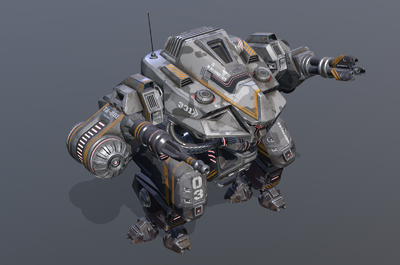 高精度次时代pbr材质重型机甲 机甲战士 机械士兵 科幻攻击性机器人