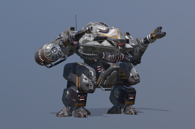 高精度次时代pbr材质重型机甲 机甲战士 机械士兵 科幻攻击性机器人
