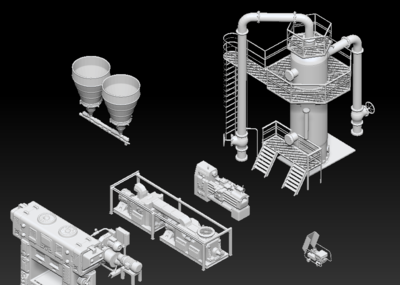 工厂 工业设备模型-工业设备模型库-Zbrush(.ztl/.zbp)模型下载-cg模型网