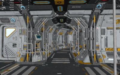 科幻场景 飞船走廊模型-宇宙飞船模型库-Maya(.ma/.mb)模型下载-cg模型网