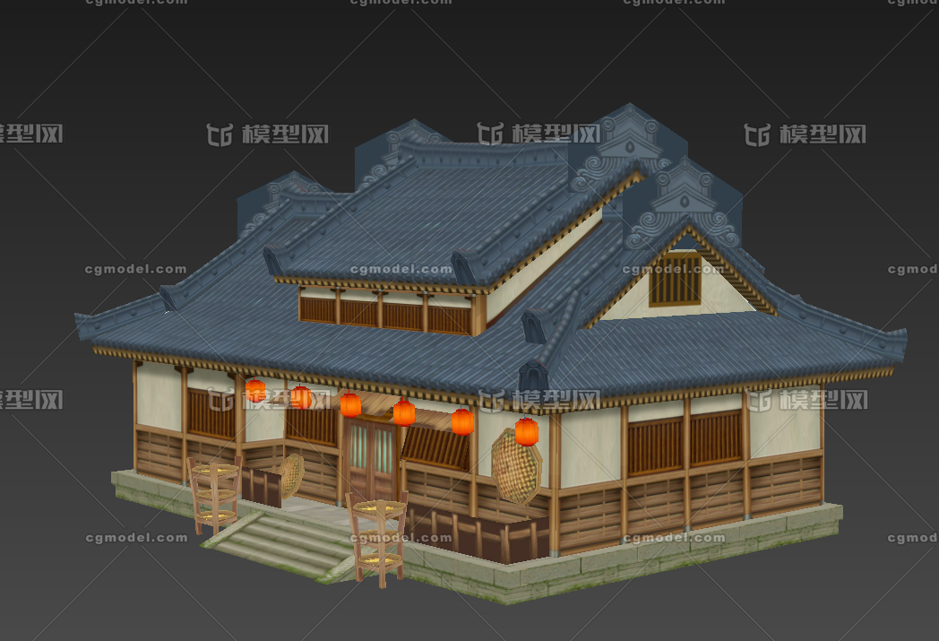 古代建筑 古建筑模型-历史建筑模型库-3ds Max(.max)模型下载-cg模型网