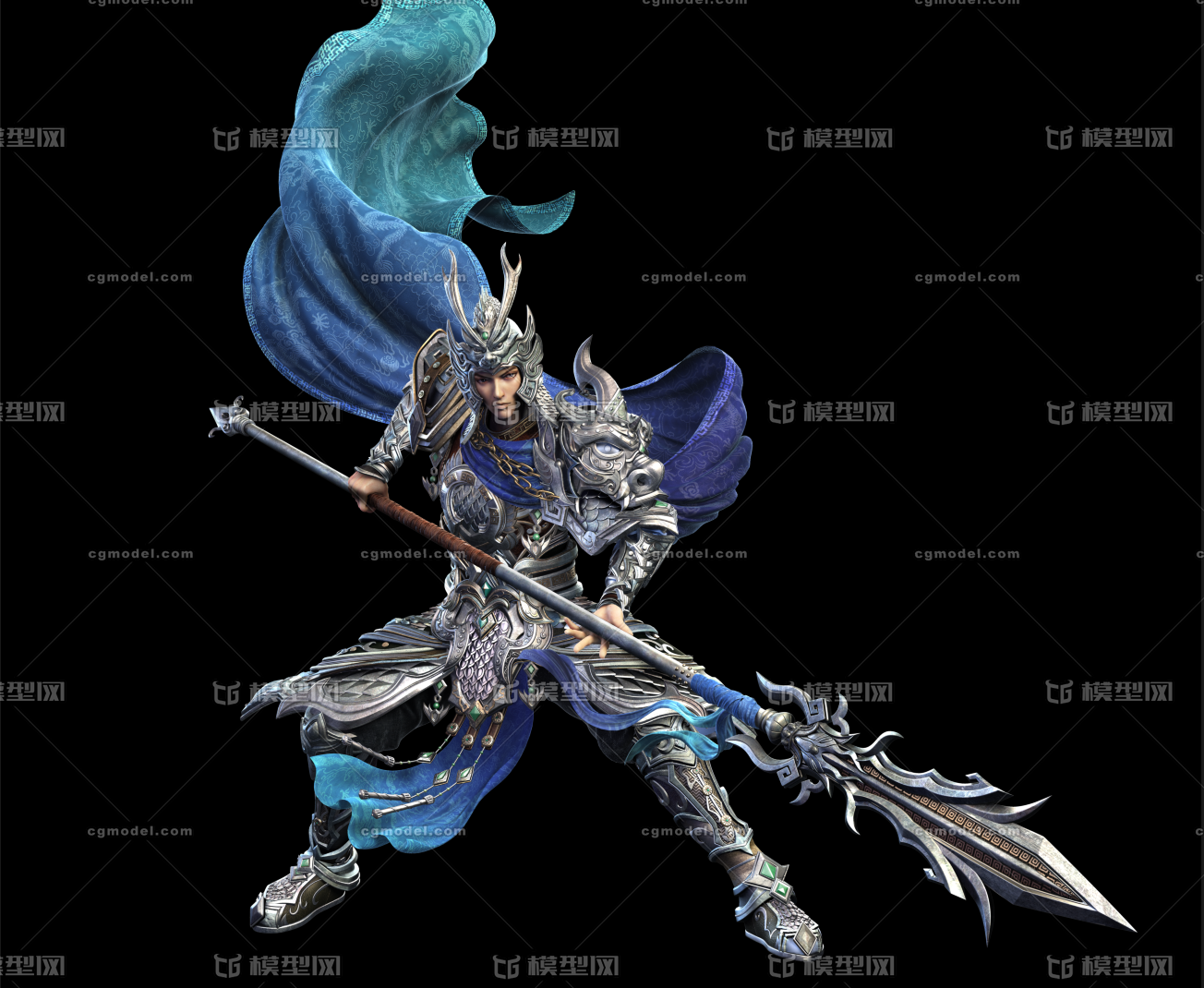 影视赵云,真实赵云,三渲二角色,三_69693886作品_人物男人_cg模型网