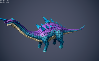 雷龙 恐龙 巨型动物 变异龙 史前生物 次世代 手绘纹理 卡通 动物