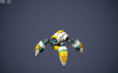 遥控 智能 机器人 螃蟹机器人 四足机器人  卡通 次世代 手绘纹理