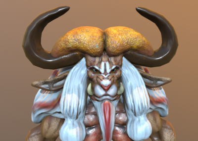 次时代 pbr 牛头人 兽人 怪兽_xaa1108作品_人物异形怪物_cg模型网