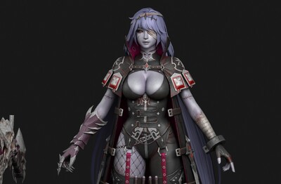 次时代 猎魔女战士 pbr 女魔  魔女狂战士  魔女狙击手