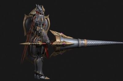 圣战骑士【pbr】次世代  写实 盔甲骑士 黄金圣骑士