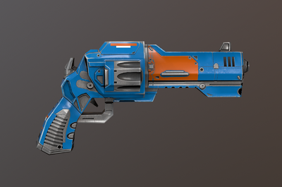 次时代pbr材质科幻左轮手枪 轻武器 小手枪