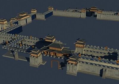 官渡之战,中_jaycici77777作品_场景古代场景场景古代场景_cg模型网