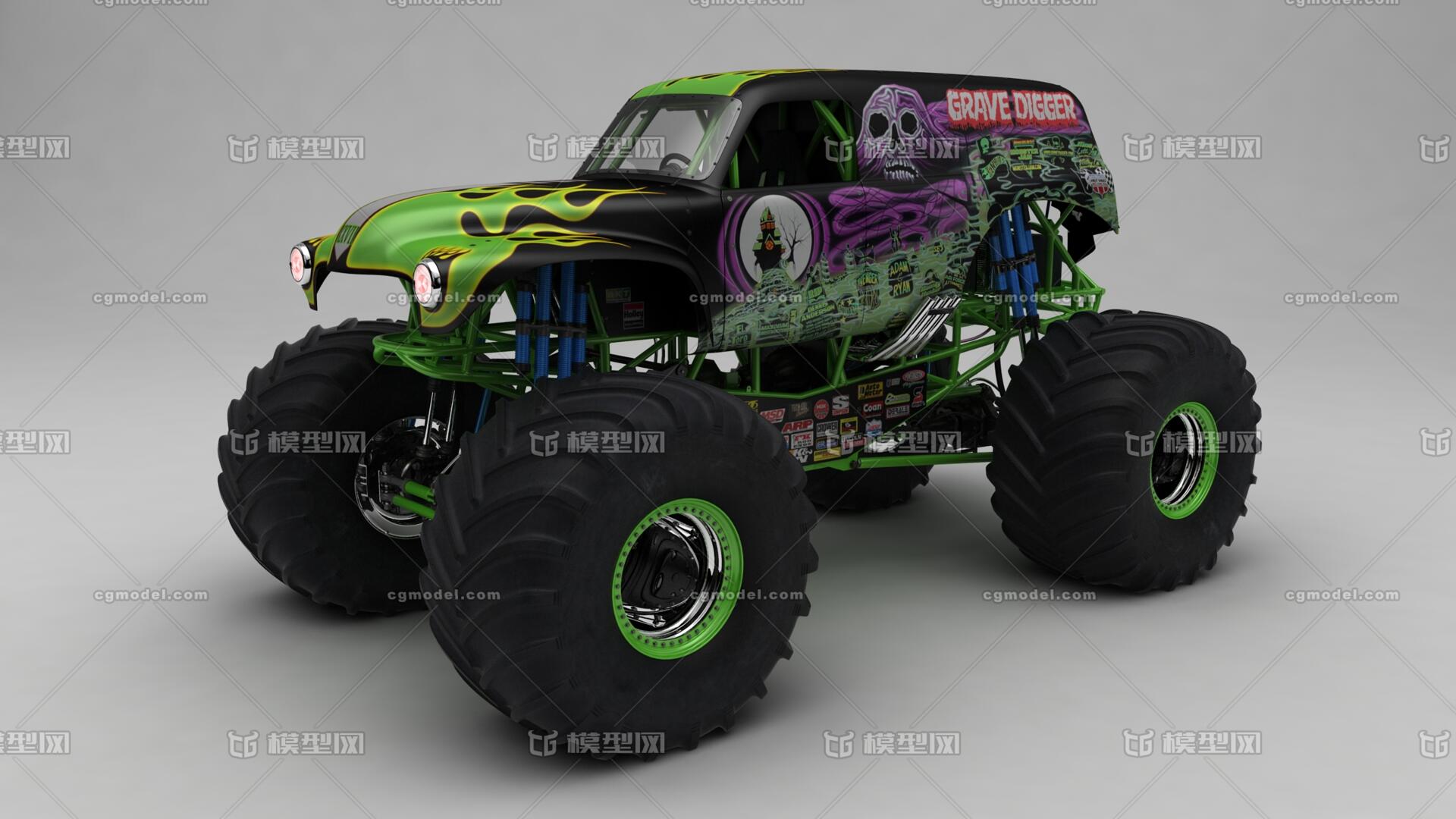 怪物卡车 越野卡车 怪兽卡车 大脚怪卡车 超级大卡车 极限越野车(带