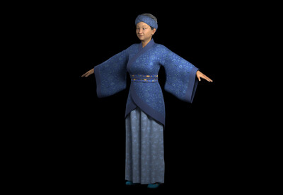 古代人物 老婦 老人 老太太 漢服女人 _綻放蒼穹作品_人物老人-女_cg