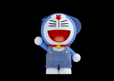 哆啦a梦 叮当猫 机器猫_九块腹肌谢先生作品_人物机器人/机甲_cg模型