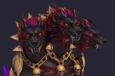 卡通 地狱三头犬 恶犬 地狱看门犬 神兽 二次元 动漫 狗狗 坐骑 恶狗