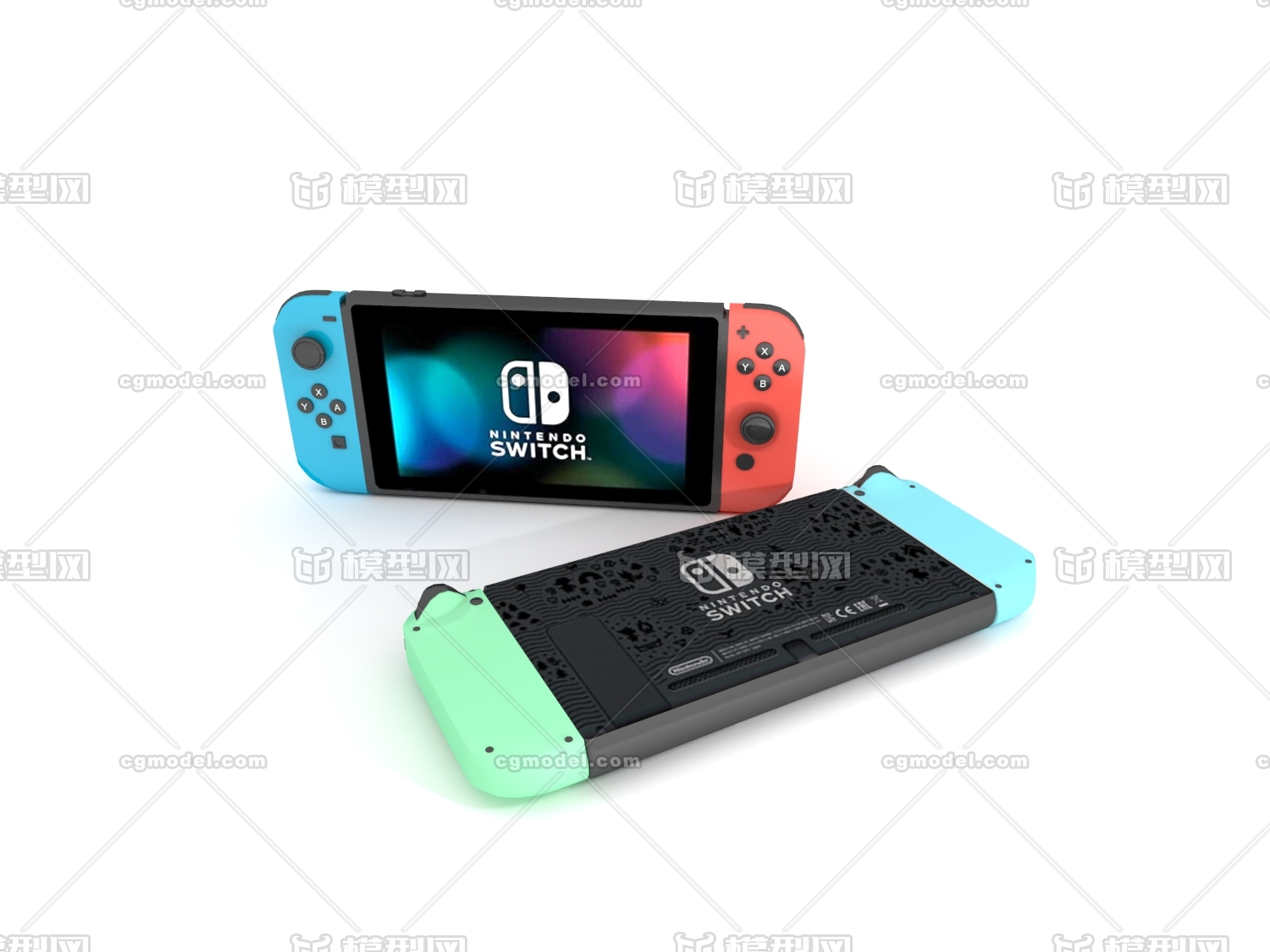 switch 游戏机模型-生活电器模型库-3ds Max(.max)模型下载-cg模型网