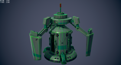 次世代 科幻 太空舱 逃生舱 卡通 手绘纹理 科幻建筑 外星