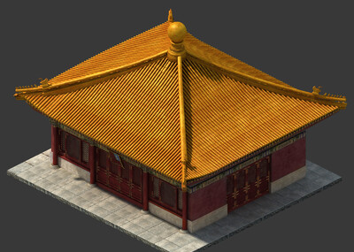 故宫,中国古代建筑,宫殿,天安门_cg丿无脸男作品_建筑历史建筑_cg模型