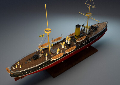 北洋水师军舰3D图图片