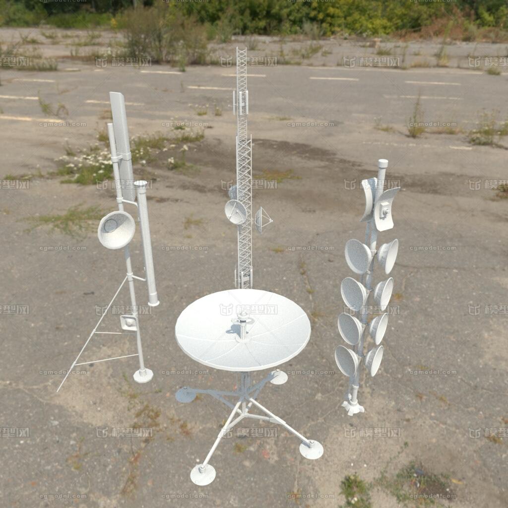 雷达天线/信号接收器_羊星星作品_机械/器械工业设备_cg模型网