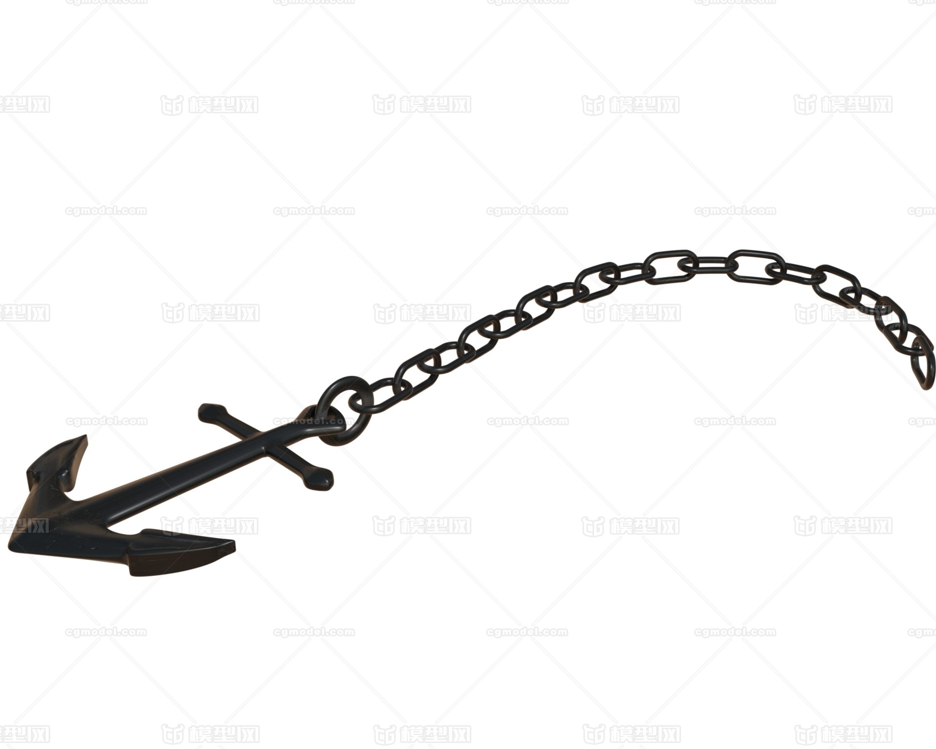 仿真金属船锚模型-工程船模型库-Blender(.blend)模型下载-cg模型网