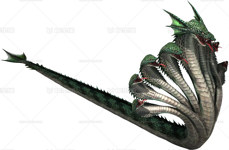影视模型,怪物,九头蛇,次时代怪物,boss,蛇,变异蛇,怪兽,三渲二怪物