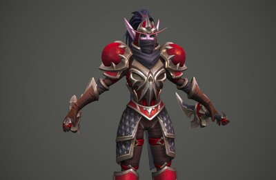 手绘 夜幕杀手 次世代 精灵刺客 elf killer