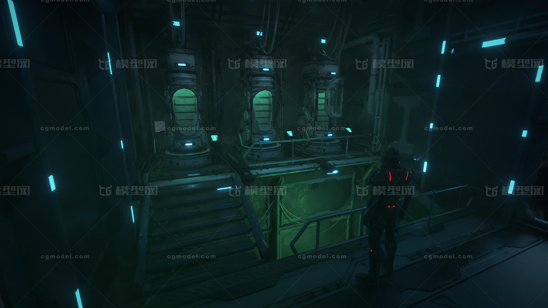 实验室 生化研究所 超写实 人造_wangshuyue作品_场景科幻场景_cg模型