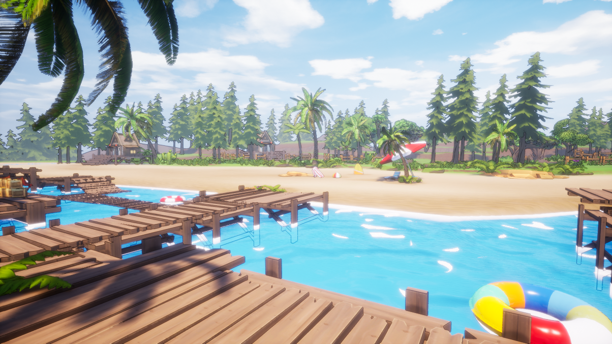 ue4_海边沙滩(风格化)模型 - 场景/空间/建筑 - 作品模型 - cg模型网