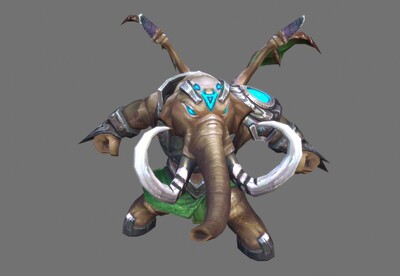 次世代 飞天魔象【带动画】象头怪 boss 怪物