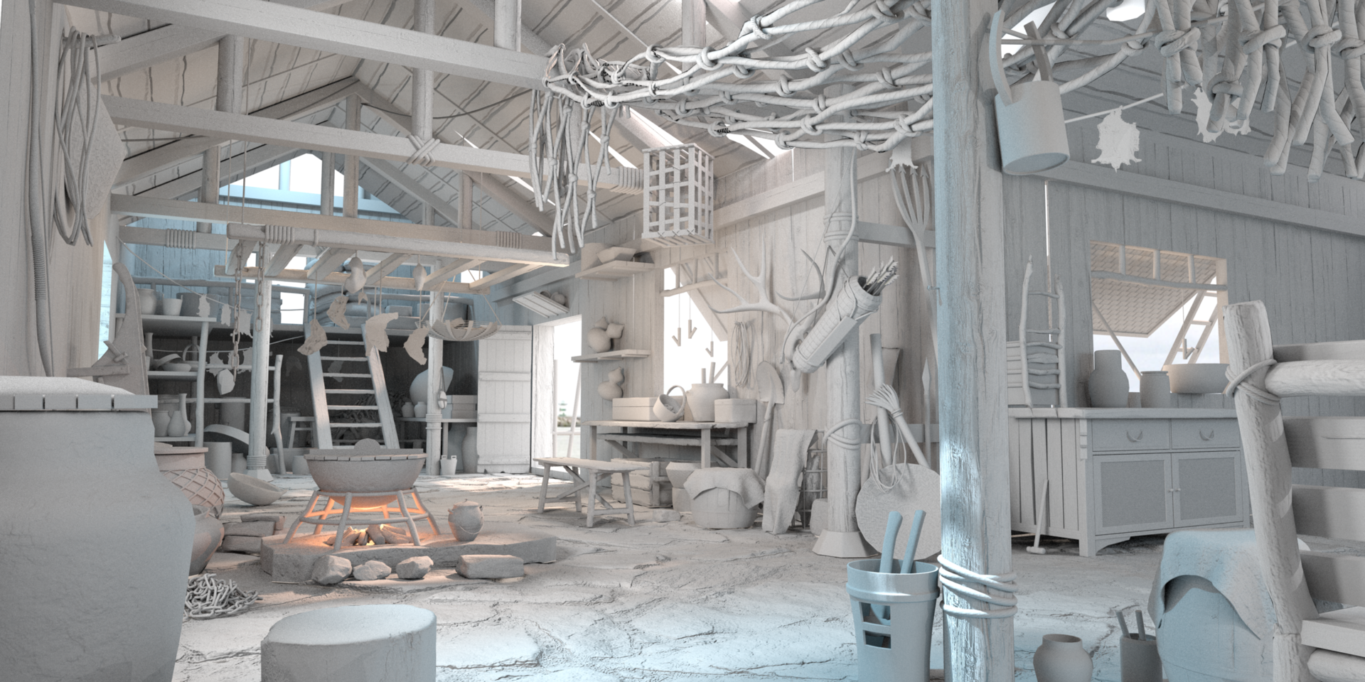 网络班学员场景作品_龚老师课堂作品_游戏/影视/动画_CG模型网