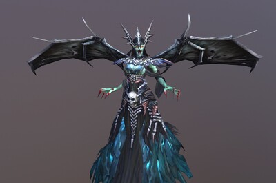 手绘 巫妖女皇  邪恶女巫 【7组动画】亡灵女巫  witch  女魔头  恶魔