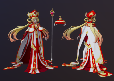 二次元 动漫 西方 萝莉 小公主 盛装 殿下 童话 皇室 公主装 小女孩