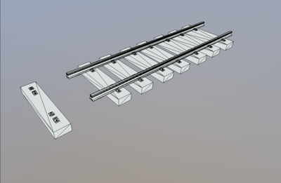 pbr【次世代】写实max铁轨道岔,四边形源文件max2018,模型面数少,布线
